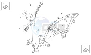 Scarabeo 50 2t (eng. Minarelli) drawing Frame