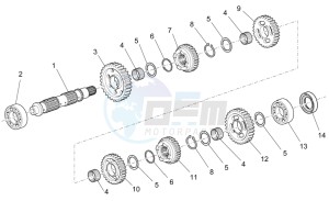 Stelvio 1200 1200 drawing Driven shaft