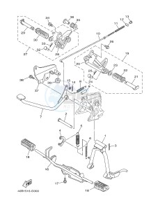 T110C (40B6) drawing STAND & FOOTREST