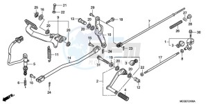 VT750C9 Australia - (U / MK) drawing PEDAL (EXCEPT KO)