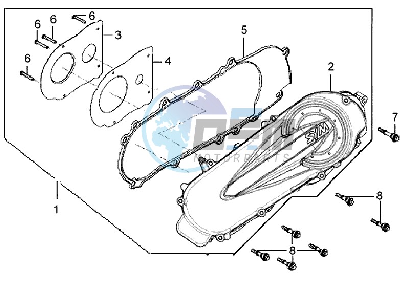 CRANKCASE COVER LEFT