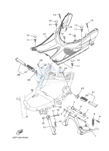 XC115S D'ELIGHT (2EP1 2EP3) drawing STAND & FOOTREST