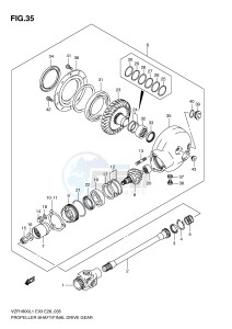 VZR1800 (E3) INTRUDER drawing PROPELLER SHAFT FINAL DRIVE GEAR (VZR1800ZL1 E28)