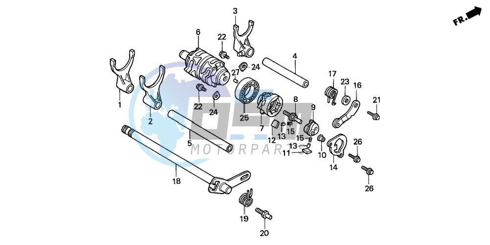 SHIFT DRUM/SHIFT FORK