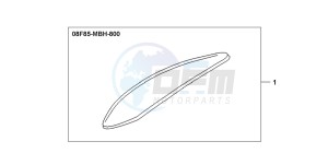 VT750C3 drawing FR.MUDGUARD ORNAMENT