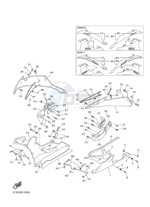 YZF-R6 600 R6 (2CX4 2CX5) drawing COWLING 2