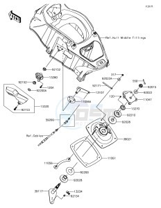 JET SKI ULTRA LX JT1500KJF EU drawing Handle Pole