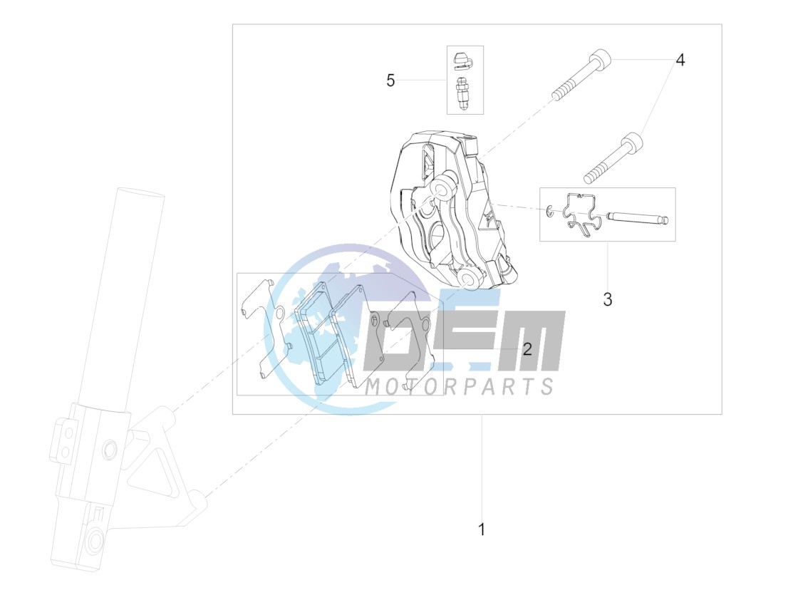 Front brake caliper