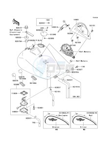 VN 1500 N [VULCAN 1500 CLASSIC FI] (N1-N3) [VULCAN 1500 CLASSIC FI] drawing FUEL TANK -- VN1500-N3- -