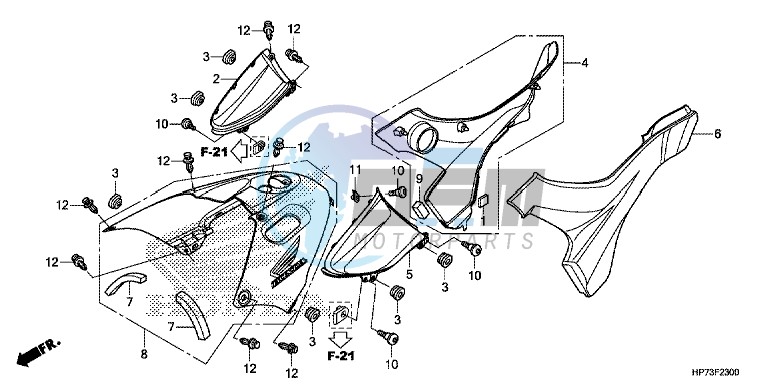 SIDE COVER/TANK COVER