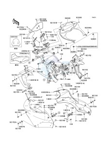 KLE 650 A [VERSYS EUROPEAN] (A7F-A8F) A8F drawing COWLING