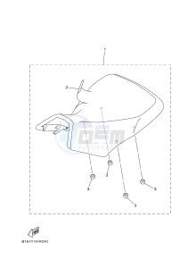 YFM700FWBD YFM70KPSJ KODIAK 700 EPS SPECIAL EDITION (B32D) drawing SEAT