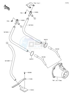 JET SKI ULTRA LX JT1500KHF EU drawing Bilge System