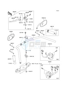 VN 2000 D [VULCAN 2000 LIMITED] (D1) D1 drawing HANDLEBAR