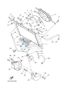 MT09 900 BELGIUM drawing RADIATOR & HOSE