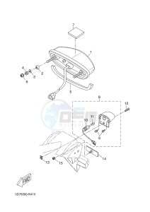 YZF-R125A R125 (5D7N) drawing TAILLIGHT