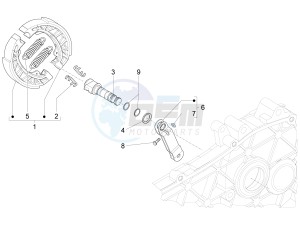 fly 50 4t 2v drawing Rear brake - Brake jaw