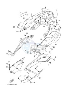 YPR125RA XMAX 125 ABS EVOLIS 125 ABS (2DMH 2DMH) drawing SIDE COVER