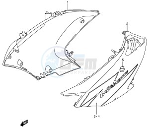 DL650 (E2) V-Strom drawing SIDE COWLING (MODEL K5)