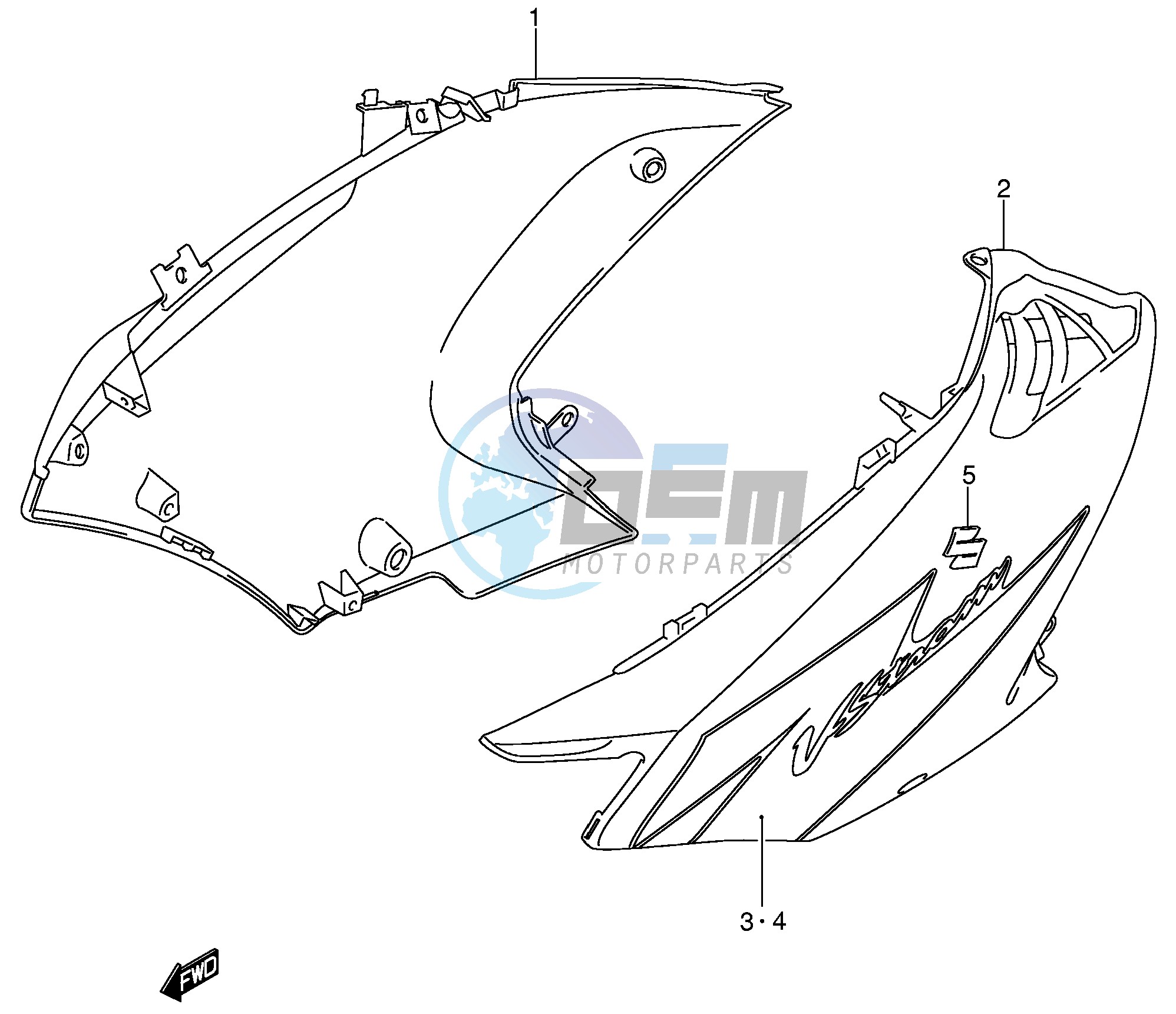 SIDE COWLING (MODEL K5)