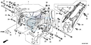 VFR1200XDE CrossTourer - VFR1200X Dual Clutch 2ED - (2ED) drawing FRAME BODY