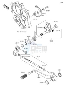 VERSYS 650 ABS KLE650FHFA XX (EU ME A(FRICA) drawing Gear Change Mechanism