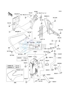 KX 85 A [KX85 MONSTER ENERGY] (A6F - A9FA) A7F drawing RADIATOR