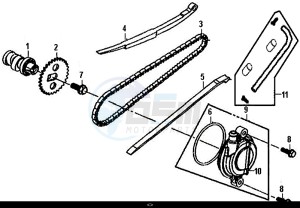 CROX 50 (25 KM/H) (AE05WA-NL) (E4) (L8-M1) drawing CAM SHAFT-CYL. HEAD L. SIDE COVER