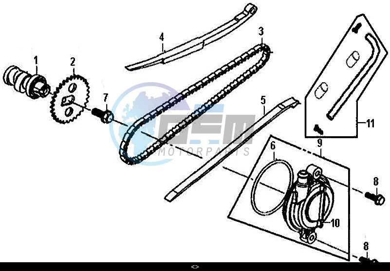 CAM SHAFT-CYL. HEAD L. SIDE COVER