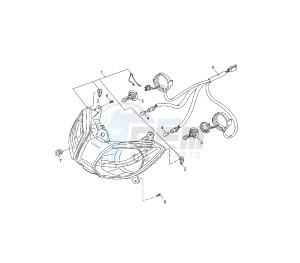 YP R X-MAX 125 drawing HEADLIGHT