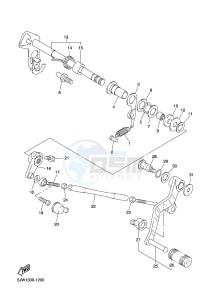 FJR1300A FJR1300-A FJR1300A ABS (B88D) drawing SHIFT SHAFT