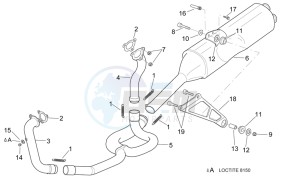 RSV 2 1000 drawing Exhaust pipe