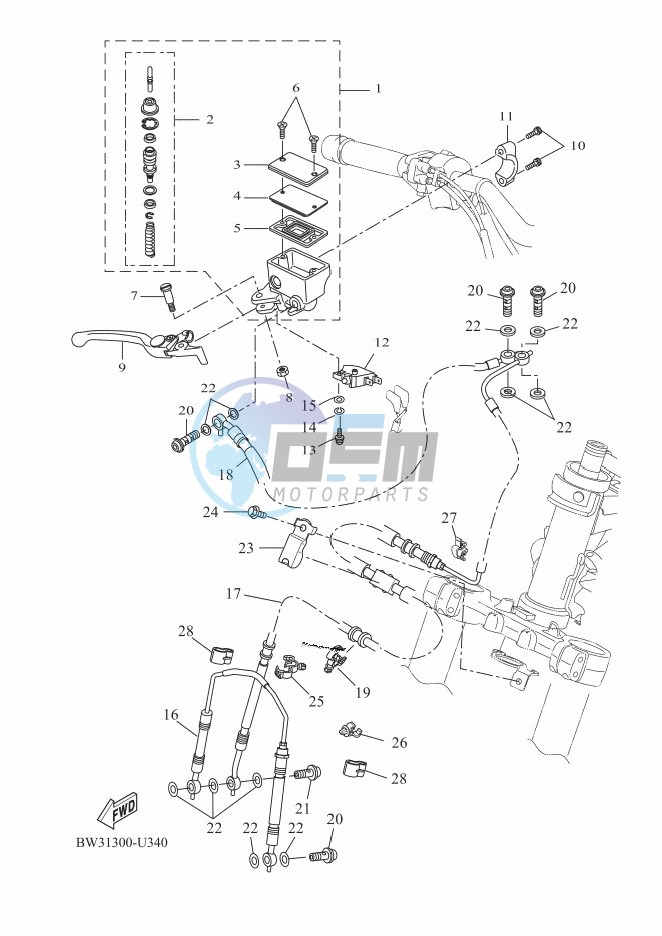 FRONT MASTER CYLINDER