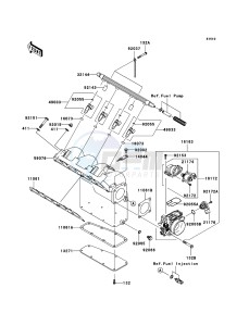 JET SKI STX-12F JT1200D6F FR drawing Throttle