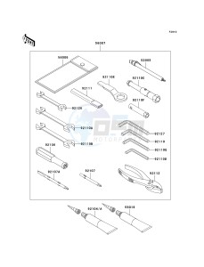 ZX 1400 A [NINJA ZX-14] (A6F-A7FA) A7F drawing OWNERS TOOLS