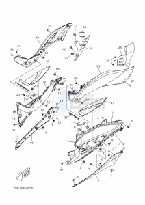 CZD300P-AB XMAX 300 POLICE (BGS4) drawing M. CYLINDER FOR DISK BRAKE