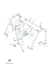 YXR700F YXR7FB RHINO 700 (1RB2 1RB3 1RB4 1RB5) drawing GUARD 2