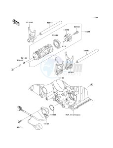 ZG 1400 B [CONCOURS 14] (8F-9F) B8F drawing GEAR CHANGE DRUM_SHIFT FORK-- S- -