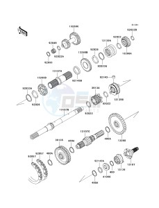 KAF 950 B [MULE 3010 DIESEL 4X4] (B7F) B7F drawing TRANSMISSION