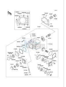 VN 750 A [VULCAN 750] (A6F) A6F drawing FRONT BEVEL GEAR