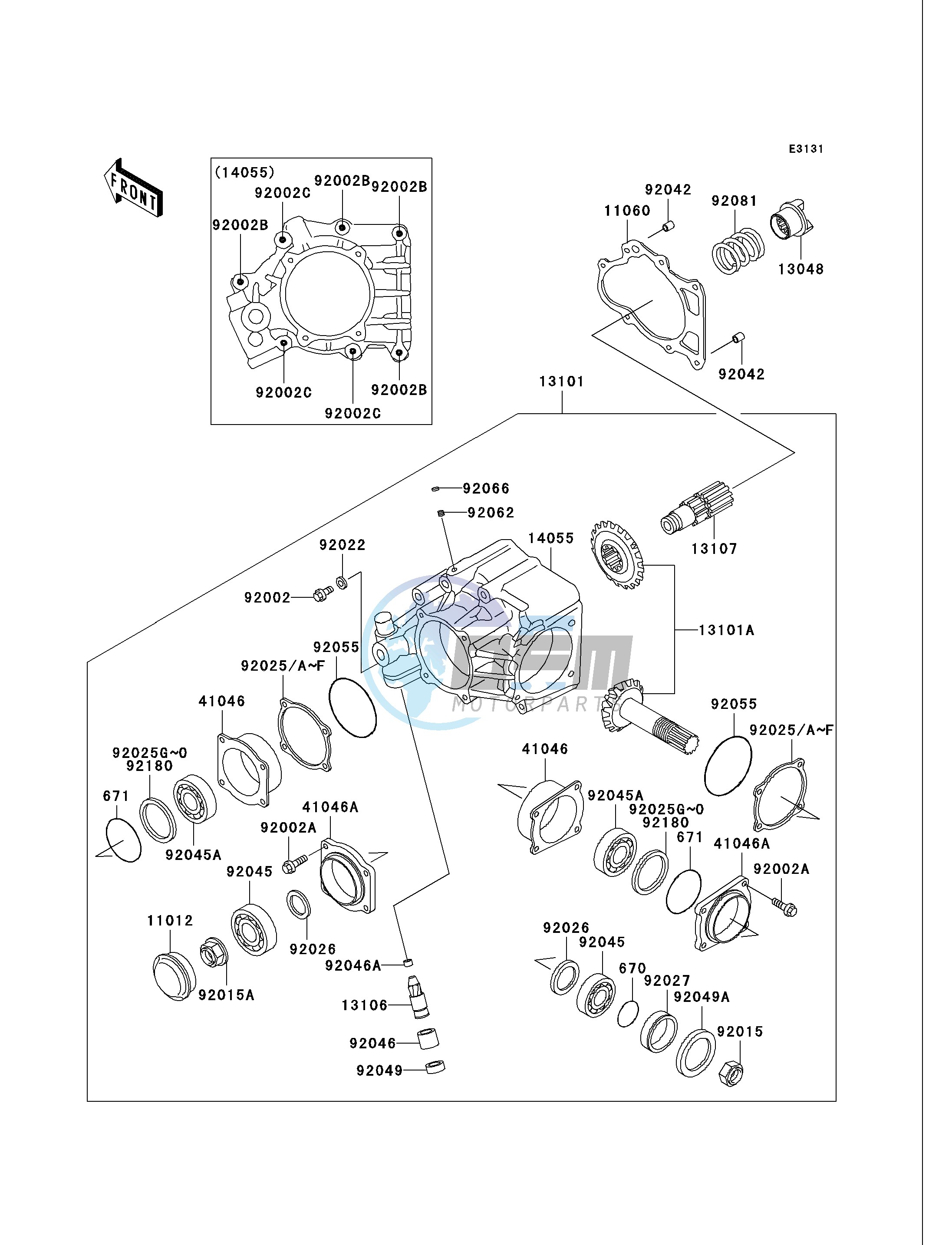 FRONT BEVEL GEAR