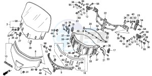 GL1800A drawing WINDSCREEN (GL1800A1/A2/A 3)