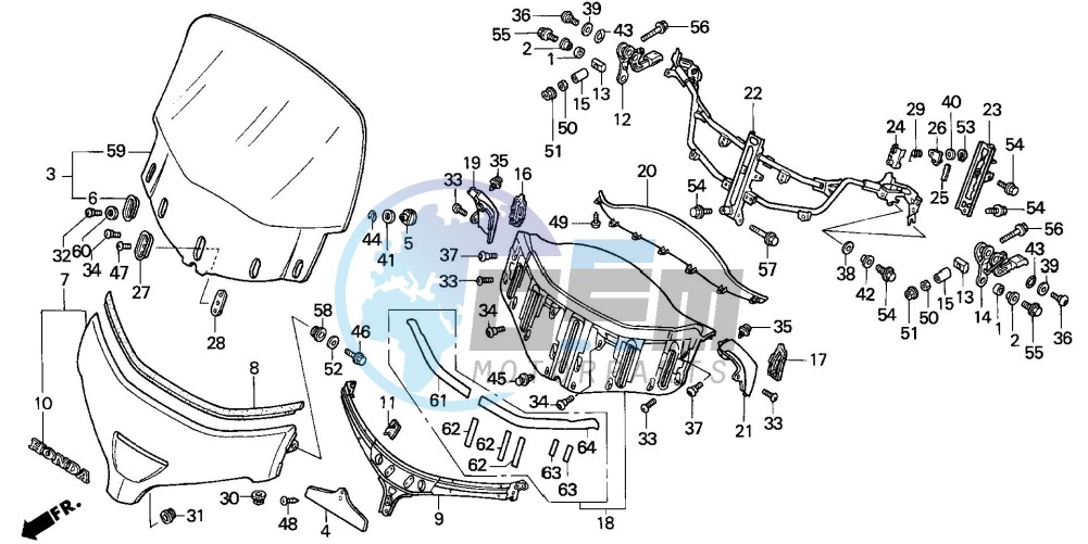 WINDSCREEN (GL1800A1/A2/A 3)