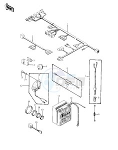 KZ 400 D (D) drawing CHASSIS ELECTRICAL EQUIPMENT -- 74 -75 KZ400_KZ400D- -