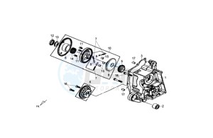 FIDDLE III 50 L4-L6 drawing CRANKCASE RIGHT /  OIL PUMP