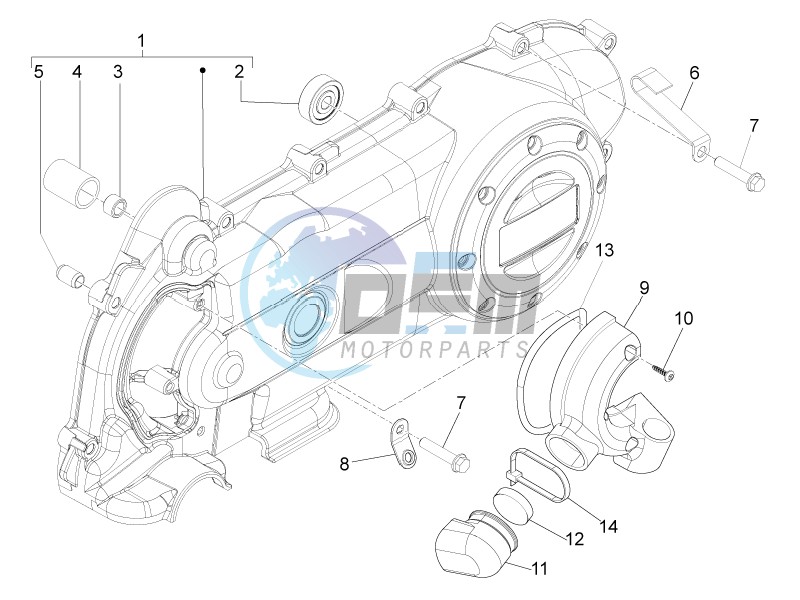 Crankcase cover - Crankcase cooling