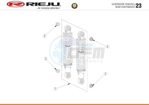 BYE-BIKE-25-KM-H-EURO4-HOLLAND-WHITE drawing REAR SUSPENSION