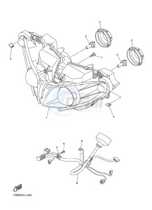 YZF-R1 YZF-R1M 998 R1 (2SG1 2SG2) drawing HEADLIGHT