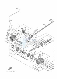 YXE850ENS YXE85WPSK (B8K1) drawing FRONT DIFFERENTIAL