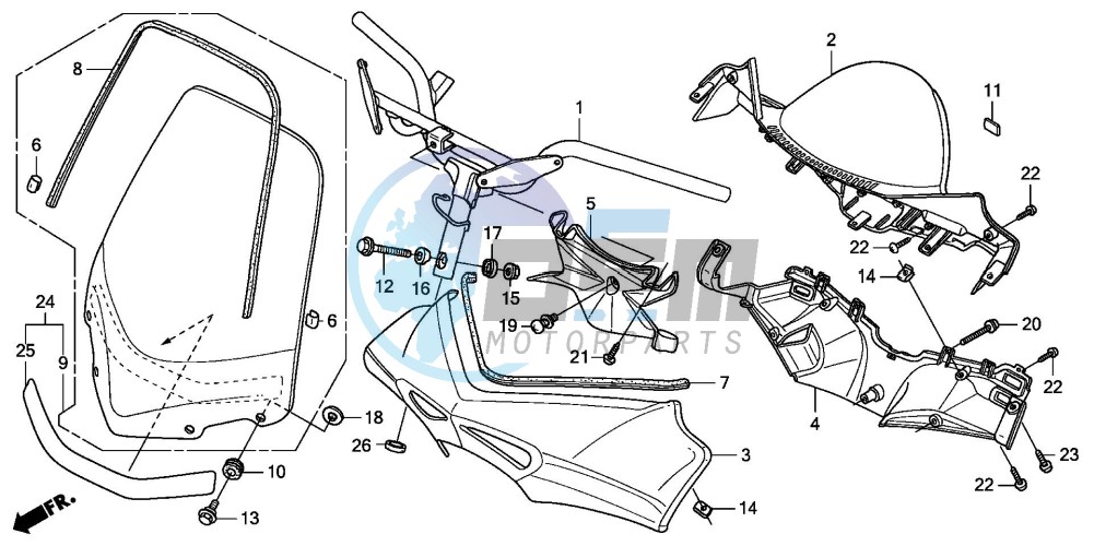 HANDLE PIPE/HANDLE COVER (FES1253-5)(FES1503-5)